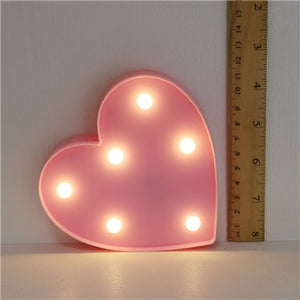 Cartoon Night Lights Unicorn/Flamingo/Cactus/Pineapple/Cloud/Star/Shell/Heart LED Table Lamp