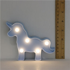 Cartoon Night Lights Unicorn/Flamingo/Cactus/Pineapple/Cloud/Star/Shell/Heart LED Table Lamp