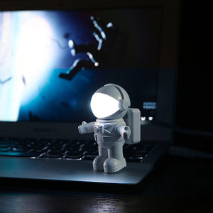 New Style Cool New Astronaut Spaceman USB LED Adjustable Night Light For Computer PC Lamp